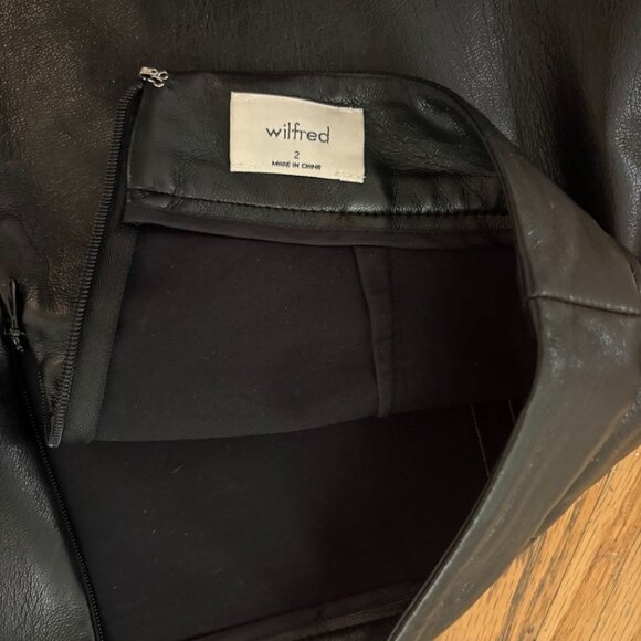 Aritzia Patio Leather Miniskirt S2 - Picture 9 of 9